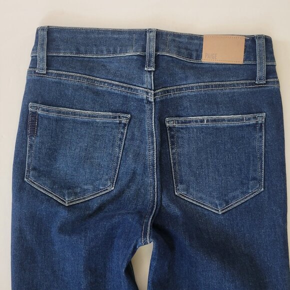 PAIGE  Margot High Rise Skinny Ankle Distressed Jean, Lookout Destructed - Picture 5 of 13